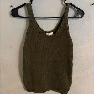 Lucky Brand Dark Olive Tank Top